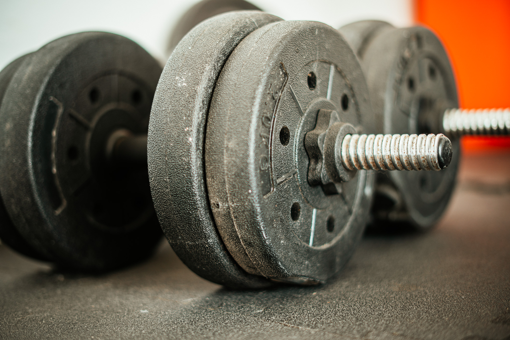 Dumbbells with weight plates